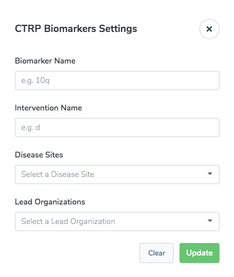 CTRP Biomarkers